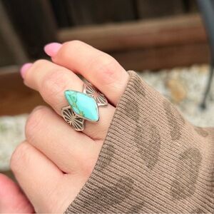 Hi West Turquoise Ring in Sterling Silver